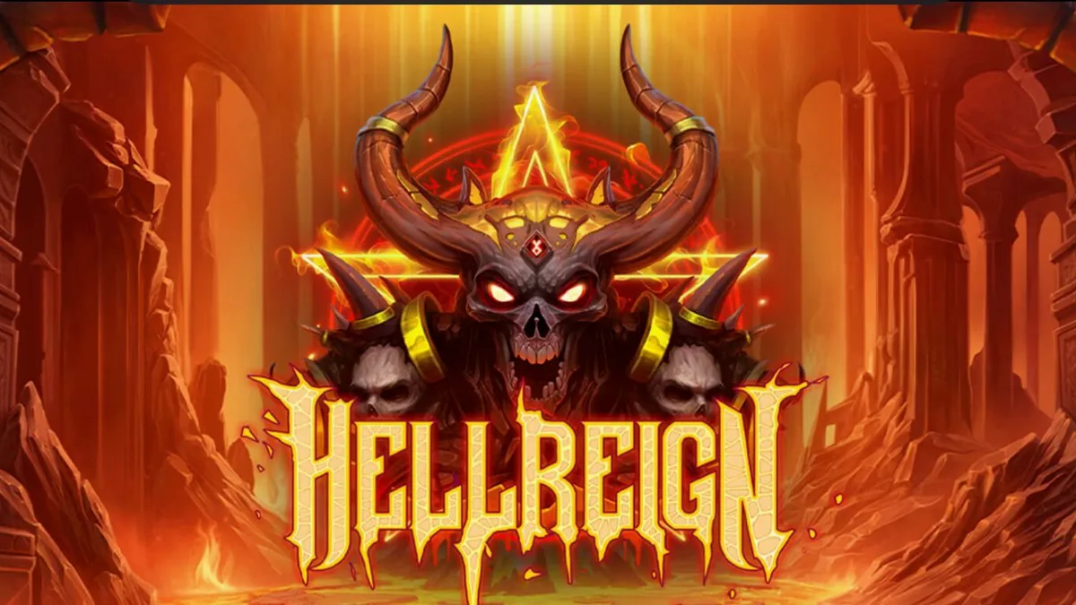 Tampilan visual slot Hellreign Scatter Magnet dengan tema underworld yang gelap